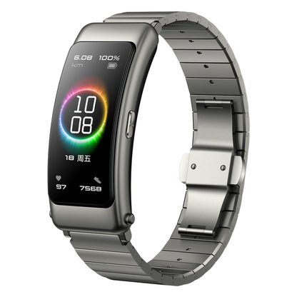 Original Huawei Band B6 FDS-B19 1.53 inch AMOLED Screen IP57 Waterproof Smart Bluetooth Earphone Wristband Bracelet, Pride Version, Support Heart Rate Monitor / Information Reminder / Sleep Monitor (Titanium Silver Grey) - Wearable Devices by buy2fix | Online Shopping UK | buy2fix