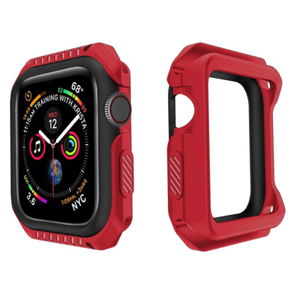 Smart Watch Shockproof Two Color Protective Case for Apple Watch Series 3 38mm(Red Black) - Watch Cases by buy2fix | Online Shopping UK | buy2fix