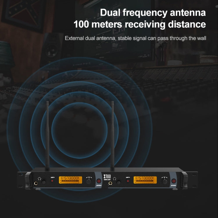 XTUGA IEM1200 Wireless Transmitter 5 Bodypack Stage Singer In-Ear Monitor System (UK Plug) - Microphone by XTUGA | Online Shopping UK | buy2fix