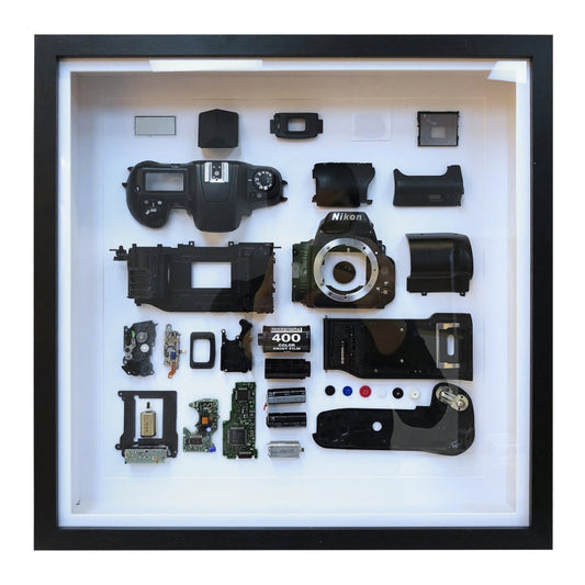 Non-Working Display 3D Mechanical Film Camera Square Photo Frame Mounting Disassemble Specimen Frame, Model: Style 3, Random Camera Model Delivery - Camera Model by buy2fix | Online Shopping UK | buy2fix