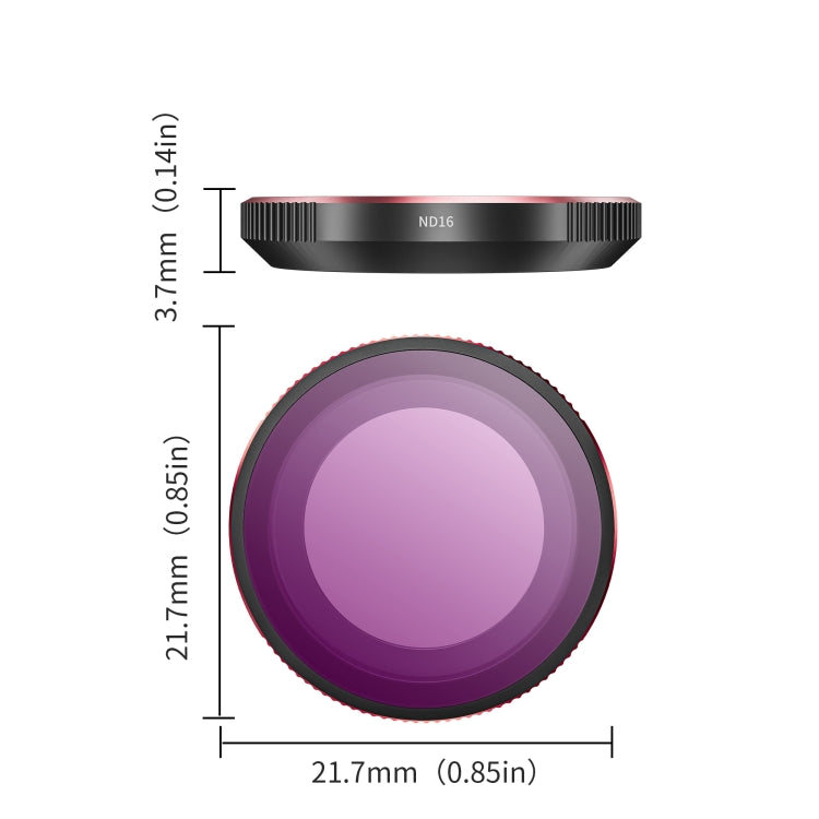 For Insta360 GO 3S STARTRC 4 in 1 ND8 ND16 ND32 ND64 Camera Lens Filter (Black Red) - Len Accessories by STARTRC | Online Shopping UK | buy2fix