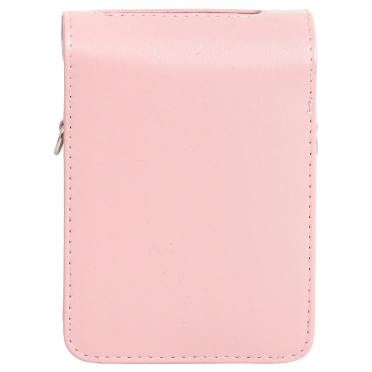 For FUJIFILM Instax mini Link 3 Full Body Leather Case Bag with Strap (Pink) - Leather Bag by buy2fix | Online Shopping UK | buy2fix