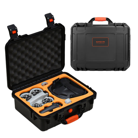 For DJI Neo Sunnylife Safety Carrying Case Large Capacity Waterproof Shock-proof Hard Travel Case (Black) - Cases & Bags by Sunnylife | Online Shopping UK | buy2fix