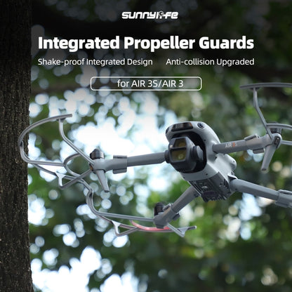 For DJI Air 3S / 3 Sunnylife Propellers Guard Protector Integrated Shielding Rings Quick Release Anti-Collision Props Safe Ring (Grey) - Other by Sunnylife | Online Shopping UK | buy2fix