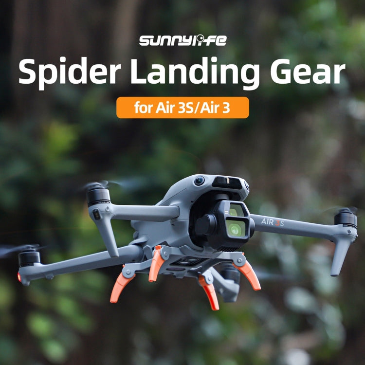 For DJI Air 3S / 3 Sunnylife Landing Gear Extensions Heightened Spider Gears Support Leg (Orange) - Landing Gear by Sunnylife | Online Shopping UK | buy2fix