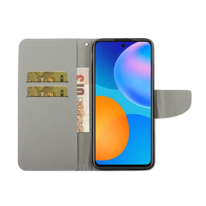 For Huawei P Smart 2021 / Y7a Coloured Drawing Pattern Horizontal Flip PU Leather Case with Holder & Card Slots & Wallet & Lanyard(Couple Unicorn) - Huawei Cases by idewei | Online Shopping UK | buy2fix