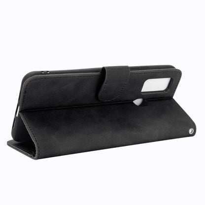 For DOOGEE N30 Solid Color Skin Feel Magnetic Buckle Horizontal Flip Calf Texture PU Leather Case with Holder & Card Slots & Wallet(Black) - More Brand by buy2fix | Online Shopping UK | buy2fix