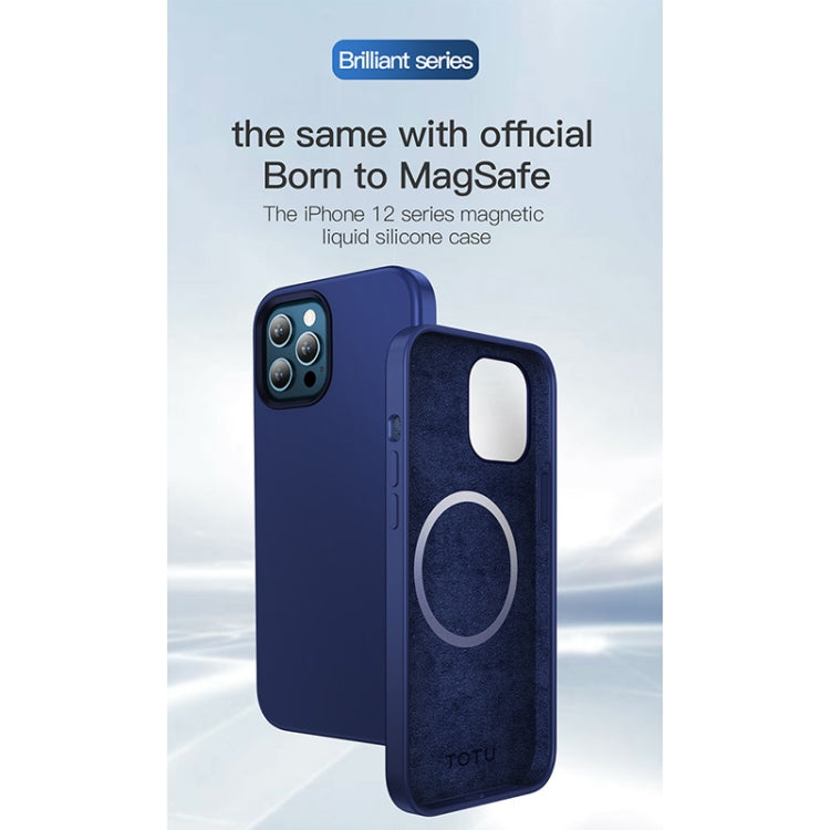 For iPhone 12 mini TOTUDESIGN AA-159 Brilliant Series MagSafe Liquid Silicone Protective Case (Black) - iPhone 12 mini Cases by TOTUDESIGN | Online Shopping UK | buy2fix