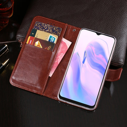 For Blackview A70 idewei Crazy Horse Texture Horizontal Flip Leather Case with Holder & Card Slots & Wallet(Rose Red) - More Brand by idewei | Online Shopping UK | buy2fix