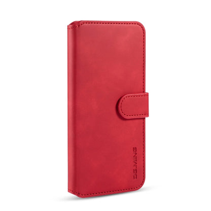 For Galaxy A30s / A50s DG.MING Retro Oil Side Horizontal Flip Case with Holder & Card Slots & Wallet(Red) - Galaxy Phone Cases by DG.MING | Online Shopping UK | buy2fix