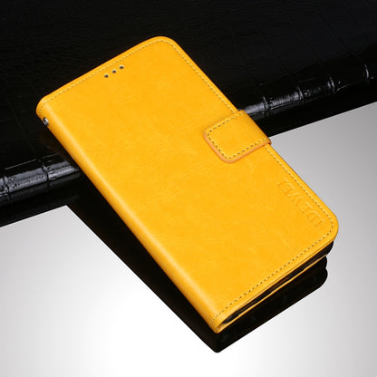 For Cubot C20 idewei Crazy Horse Texture Horizontal Flip Leather Case with Holder & Card Slots & Wallet(Yellow) - More Brand by idewei | Online Shopping UK | buy2fix