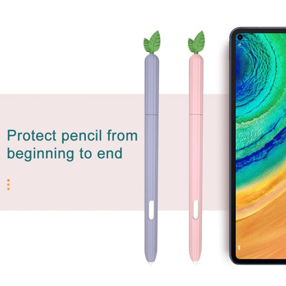 For Samsung Galaxy Tab S7 SM-870 / SM-T875 Fruit and Vegetable Shape Stylus Silicone Protective Case(Avocado) - Pencil Accessories by buy2fix | Online Shopping UK | buy2fix