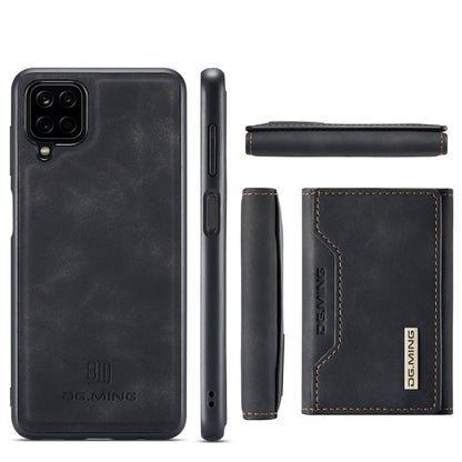 For Samsung Galaxy A12 5G DG.MING M2 Series 3-Fold Multi Card Bag Back Cover Shockproof Case with Wallet & Holder Function(Black) - Galaxy Phone Cases by DG.MING | Online Shopping UK | buy2fix