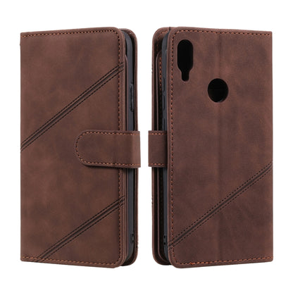 For Xiaomi Redmi Note 7 Skin Feel Business Horizontal Flip PU Leather Case with Holder & Multi-Card Slots & Wallet & Lanyard & Photo Frame(Brown) - Xiaomi Cases by buy2fix | Online Shopping UK | buy2fix