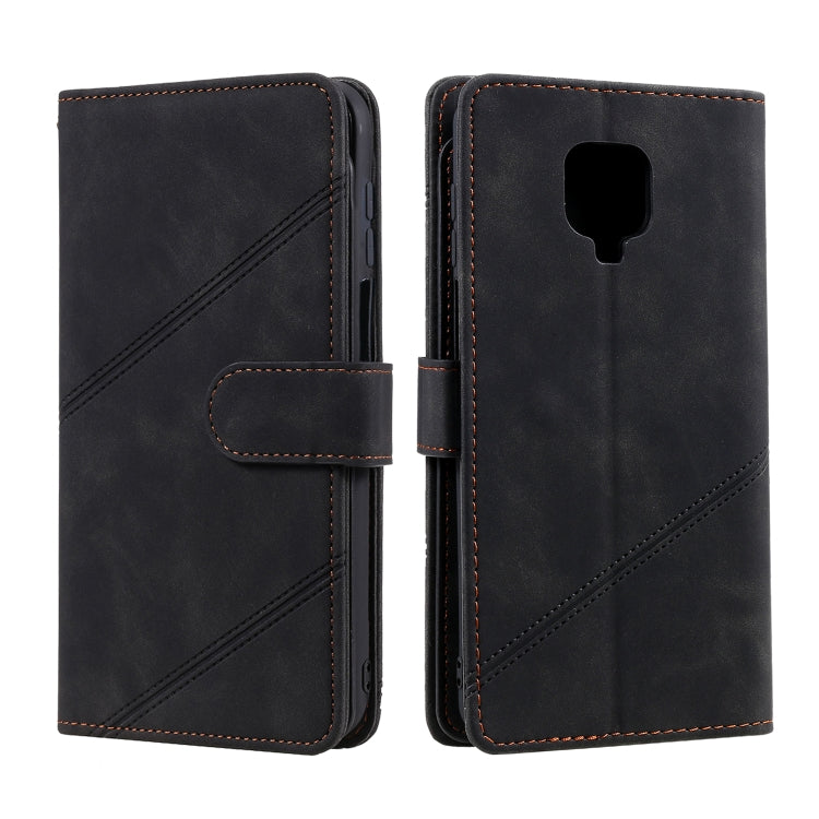 For Xiaomi Redmi Note 9 Pro/Note 9S Skin Feel Business Horizontal Flip PU Leather Case with Holder & Multi-Card Slots & Wallet & Lanyard & Photo Frame(Black) - Xiaomi Cases by buy2fix | Online Shopping UK | buy2fix