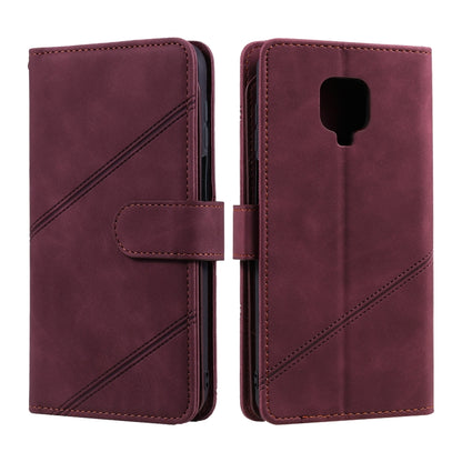 For Xiaomi Redmi Note 9 Pro/Note 9S Skin Feel Business Horizontal Flip PU Leather Case with Holder & Multi-Card Slots & Wallet & Lanyard & Photo Frame(Red) - Xiaomi Cases by buy2fix | Online Shopping UK | buy2fix