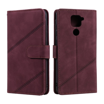 For Xiaomi Redmi Note 9 Skin Feel Business Horizontal Flip PU Leather Case with Holder & Multi-Card Slots & Wallet & Lanyard & Photo Frame(Red) - Xiaomi Cases by buy2fix | Online Shopping UK | buy2fix