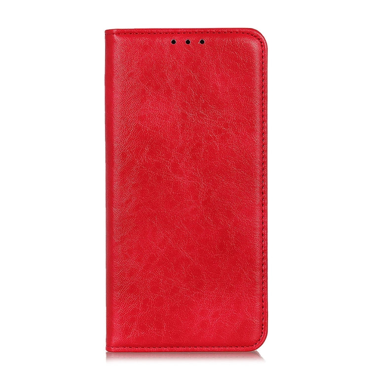 For OnePlus Nord 2 5G Magnetic Crazy Horse Texture Horizontal Flip Leather Case with Holder & Card Slots & Wallet(Red) - OnePlus Cases by buy2fix | Online Shopping UK | buy2fix