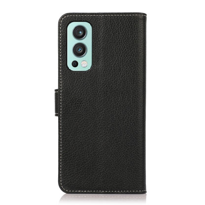 For OnePlus Nord 2 5G Litchi Texture Horizontal Flip Leather Case with Holder & Card Slots & Wallet(Black) - OnePlus Cases by buy2fix | Online Shopping UK | buy2fix