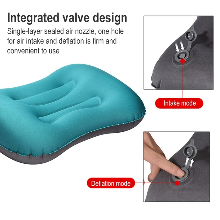 Outdoor Camping Trip Foldable Portable Inflatable Pillow Nap Waist Pillow, Specification:Inflate with Your Mouth(Dark Blue) - Camping Mats by buy2fix | Online Shopping UK | buy2fix