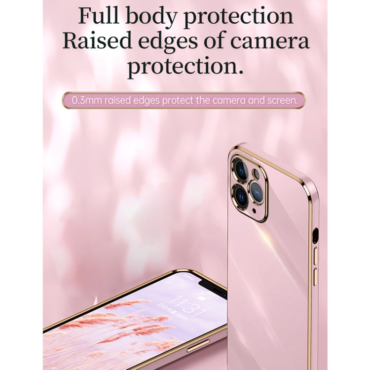 For iPhone 11 XINLI Straight 6D Plating Gold Edge TPU Shockproof Case (Celestial Blue) - iPhone 11 Cases by XINLI | Online Shopping UK | buy2fix