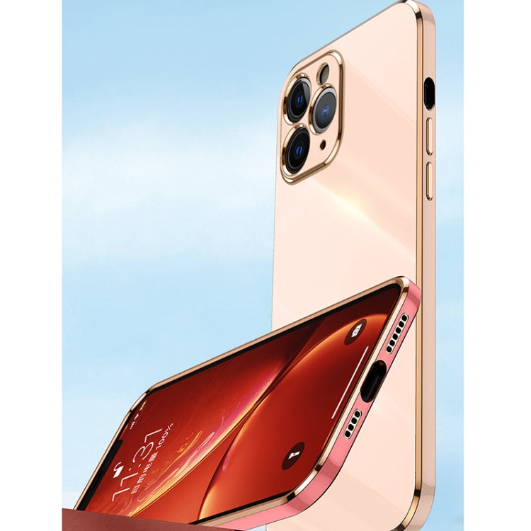 For iPhone 11 Pro XINLI Straight 6D Plating Gold Edge TPU Shockproof Case (Hawthorn Red) - iPhone 11 Pro Cases by XINLI | Online Shopping UK | buy2fix