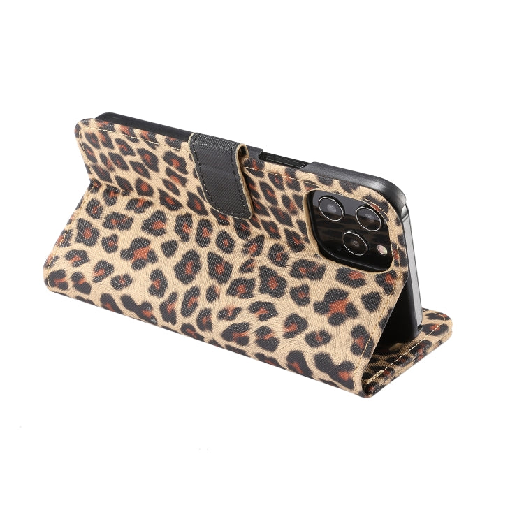 For iPhone 13 Pro Max Leopard Pattern Horizontal Flip PC + PU Leather Case with Holder & Card Slots & Wallet (Yellow) - iPhone 13 Pro Max Cases by buy2fix | Online Shopping UK | buy2fix