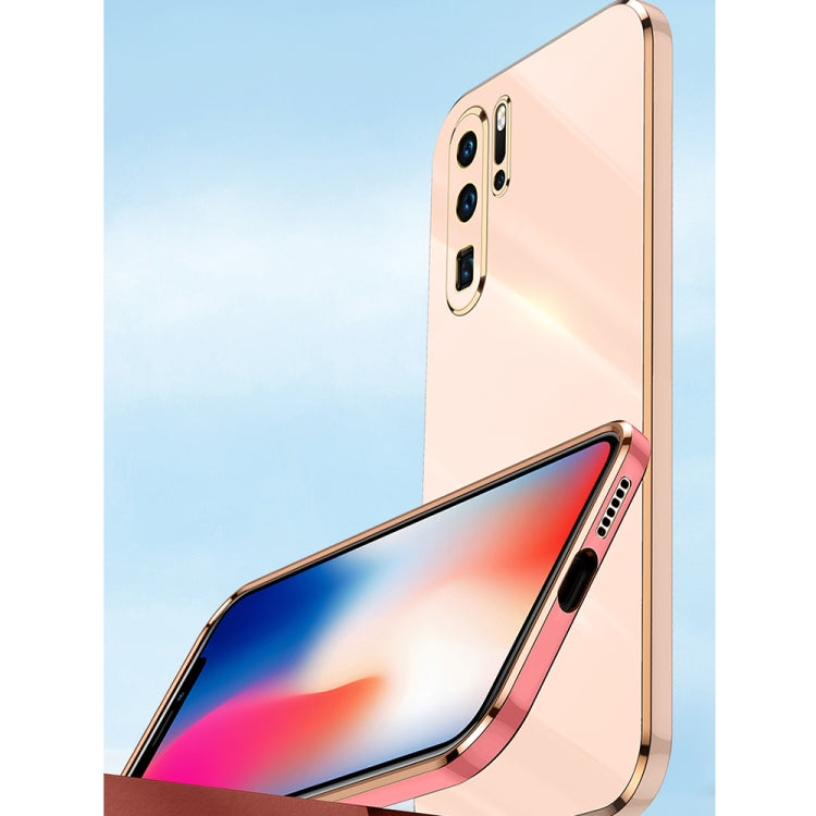 For Huawei P30 Pro XINLI Straight Edge 6D Electroplate TPU Phone Case(Pink) - Huawei Cases by XINLI | Online Shopping UK | buy2fix