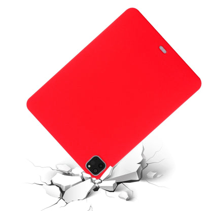 For iPad Pro 11 2022 / 2021 Pure Color Liquid Silicone Shockproof Full Coverage Tablet Case(Red) - iPad Pro 11 (2022/2021) Cases by buy2fix | Online Shopping UK | buy2fix