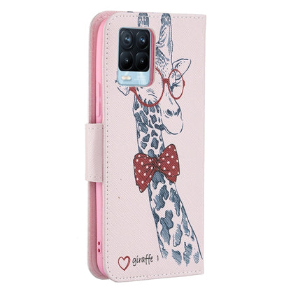 For OPPO Realme 8 / Realme 8 Pro Colored Drawing Pattern Horizontal Flip Leather Case with Holder & Card Slots & Wallet(Deer) - Realme Cases by buy2fix | Online Shopping UK | buy2fix