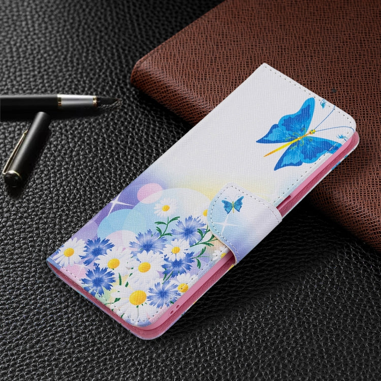 For OPPO Realme 8 5G / Realme V13 Colored Drawing Pattern Horizontal Flip Leather Case with Holder & Card Slots & Wallet(Butterfly Love) - Realme Cases by buy2fix | Online Shopping UK | buy2fix