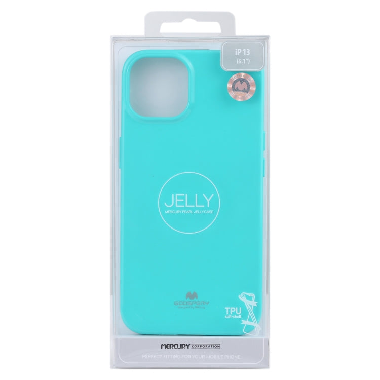 For iPhone 13 mini GOOSPERY JELLY Full Coverage Soft Case (Mint Green) - iPhone 13 mini Cases by GOOSPERY | Online Shopping UK | buy2fix