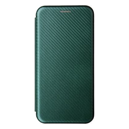 For OPPO A16 Carbon Fiber Texture Horizontal Flip TPU + PC + PU Leather Case with Card Slot(Green) - OPPO Cases by buy2fix | Online Shopping UK | buy2fix