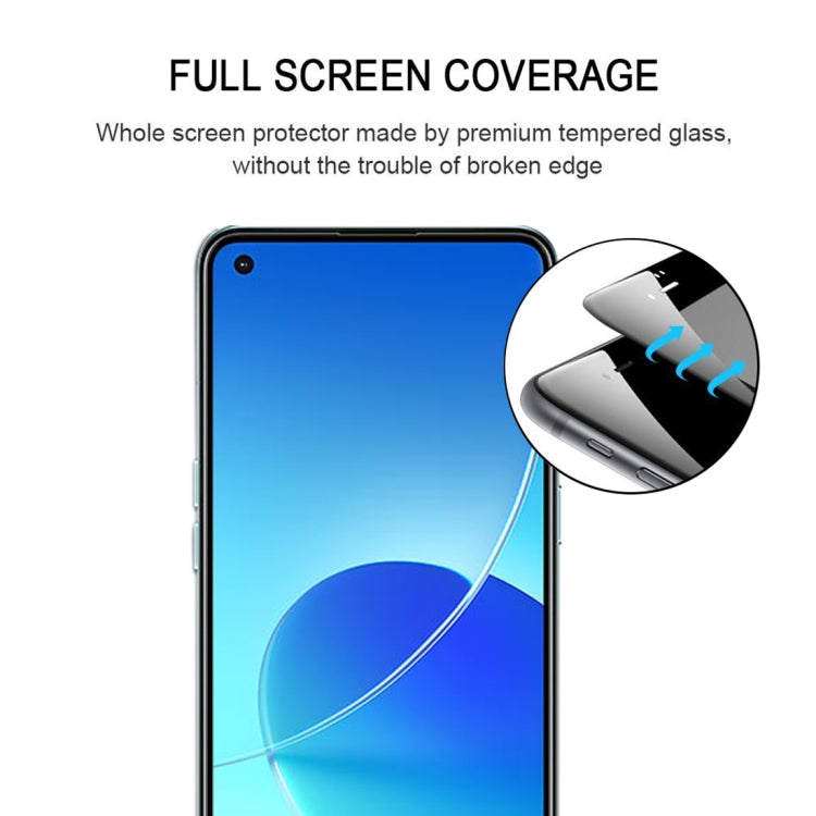 For OPPO Reno6 4G / Reno6 Z Full Glue Full Cover Screen Protector Tempered Glass Film - OPPO Tempered Glass by buy2fix | Online Shopping UK | buy2fix