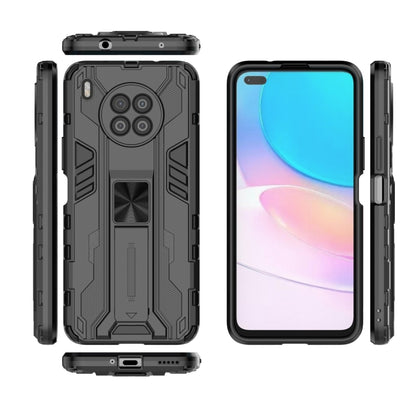 For Huawei nova 8i Supersonic PC + TPU Shock-proof Protective Case with Holder(Black) - Huawei Cases by buy2fix | Online Shopping UK | buy2fix