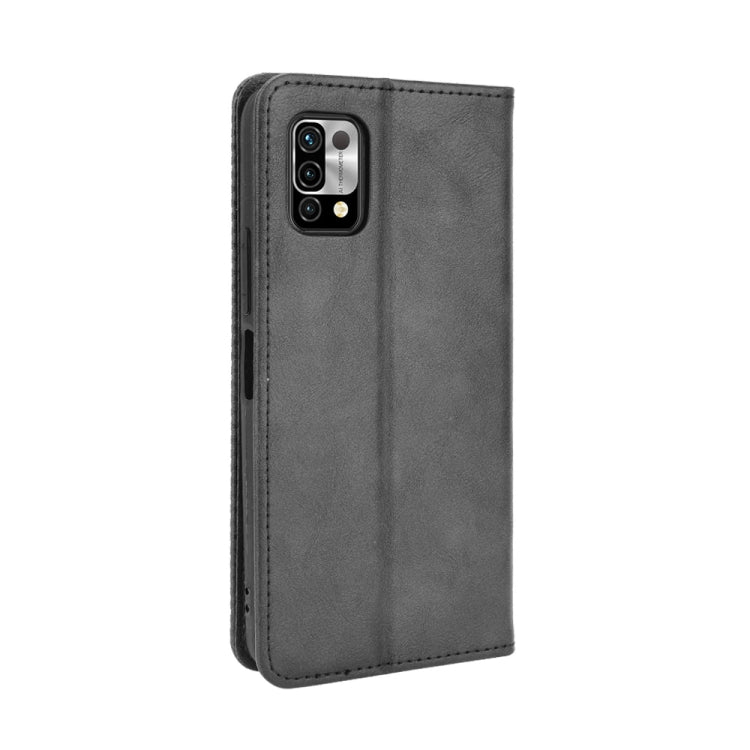 For Umidigi Power 5 Magnetic Buckle Retro Crazy Horse Texture Horizontal Flip Leather Case with Holder & Card Slots & Photo Frame(Black) - More Brand by buy2fix | Online Shopping UK | buy2fix