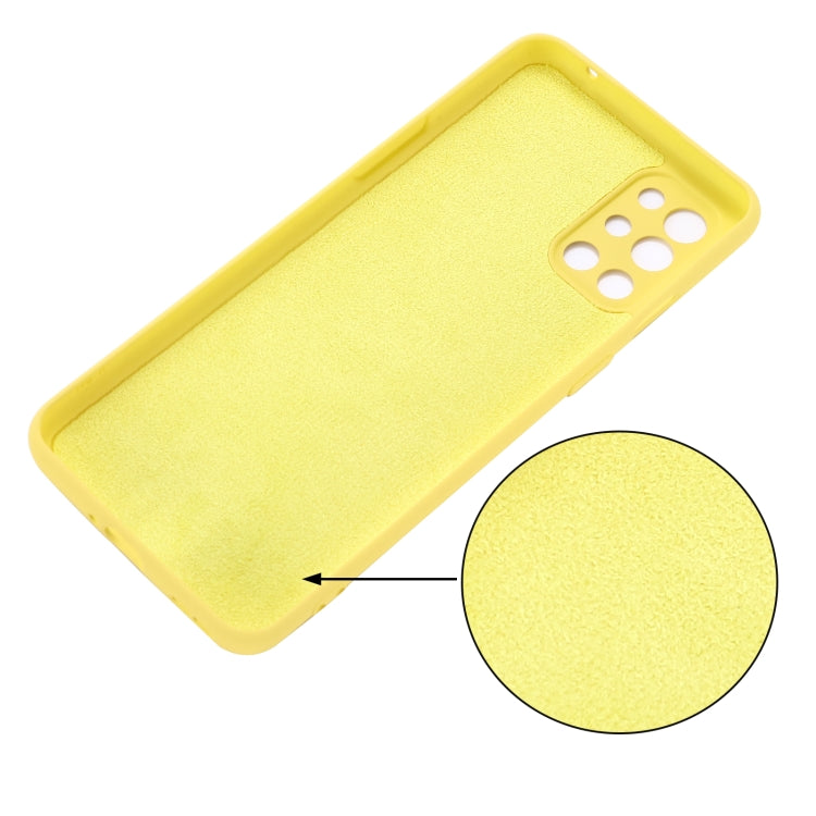 Pure Color Liquid Silicone Shockproof Full Coverage Case For OnePlus 9R(Yellow) - OnePlus Cases by buy2fix | Online Shopping UK | buy2fix