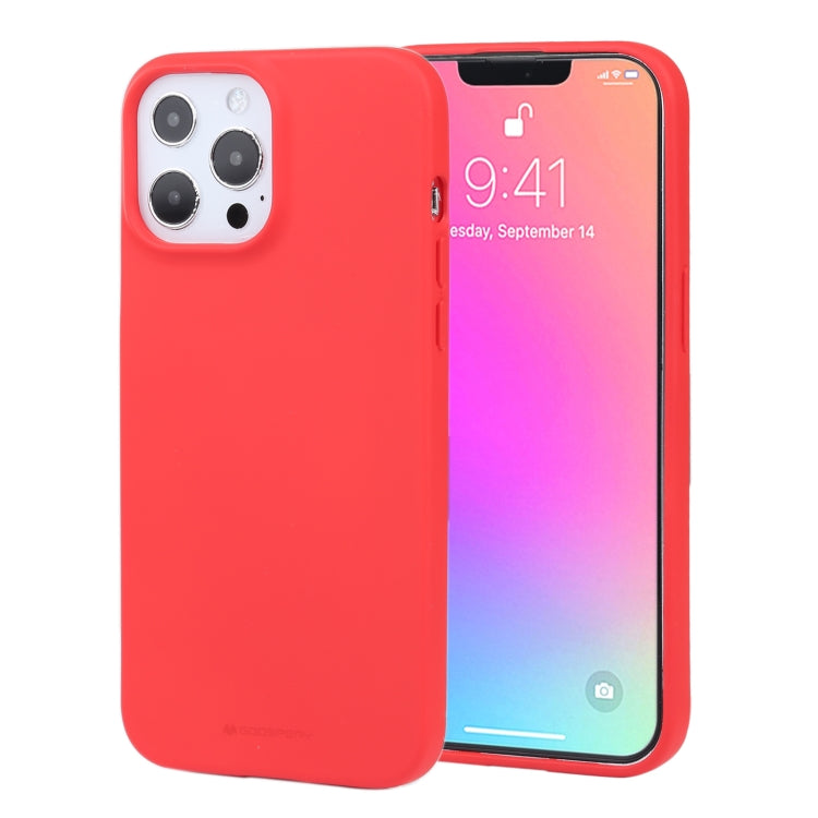 For iPhone 13 Pro GOOSPERY SOFT FEELING Liquid TPU Shockproof Soft Case (Red) - iPhone 13 Pro Cases by GOOSPERY | Online Shopping UK | buy2fix