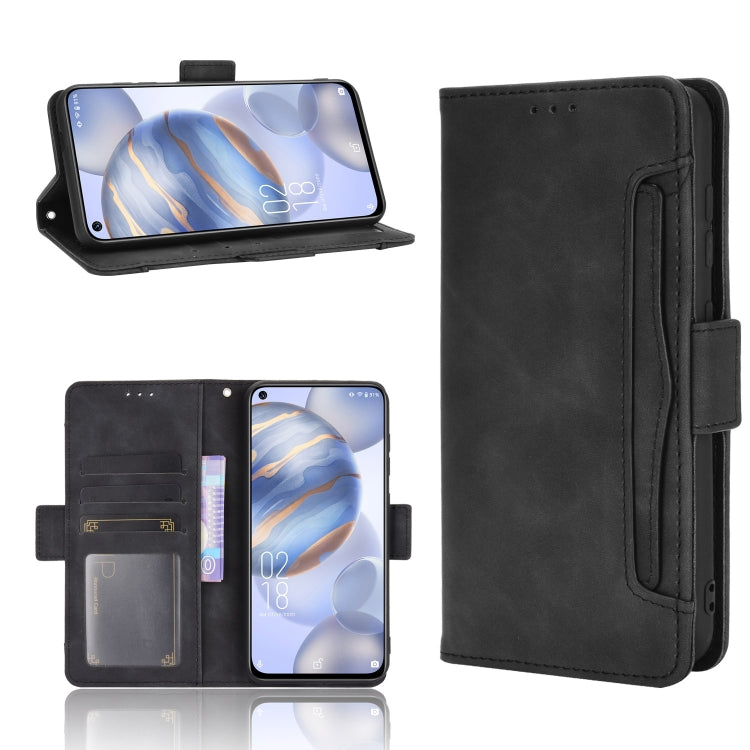 For Oukitel C21/C21 Pro Skin Feel Calf Pattern Horizontal Flip Leather Case with Holder & Card Slots & Photo Frame(Black) - More Brand by buy2fix | Online Shopping UK | buy2fix