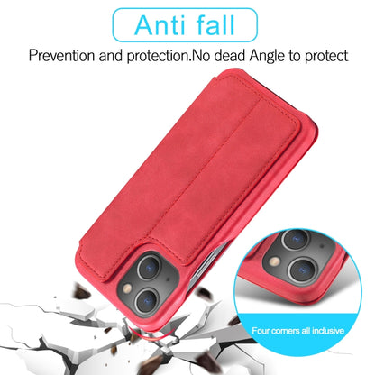 For iPhone 13 mini LC.IMEEKE Hon Ancient Series Horizontal Flip Leather Case with Holder & Card Slot (Red) - iPhone 13 mini Cases by LC.IMEEKE | Online Shopping UK | buy2fix