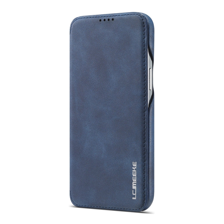 For iPhone 13 mini LC.IMEEKE Hon Ancient Series Horizontal Flip Leather Case with Holder & Card Slot (Blue) - iPhone 13 mini Cases by LC.IMEEKE | Online Shopping UK | buy2fix