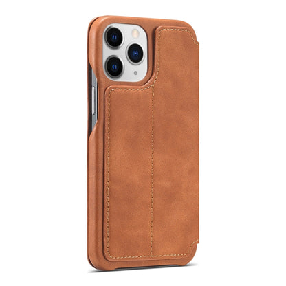 For iPhone 13 Pro Max LC.IMEEKE Hon Ancient Series Horizontal Flip Leather Case with Holder & Card Slot (Brown) - iPhone 13 Pro Max Cases by LC.IMEEKE | Online Shopping UK | buy2fix
