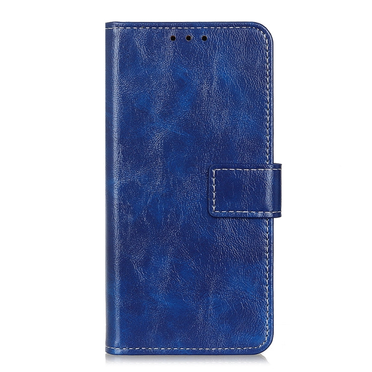 For Xiaomi Redmi 10 / Redmi Note 11 4G Retro Crazy Horse Texture Horizontal Flip Leather Case with Holder & Card Slots & Photo Frame & Wallet(Blue) - Xiaomi Cases by buy2fix | Online Shopping UK | buy2fix