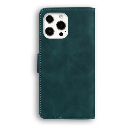 For iPhone 13 Pro Skin Feel Pure Color Horizontal Flip Leather Case with Holder & Card Slots & Wallet (Green) - iPhone 13 Pro Cases by buy2fix | Online Shopping UK | buy2fix