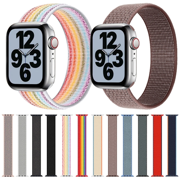 Single Lap Nylon Watch Band, Size: M 155mm For Apple Watch Ultra 49mm&Watch Ultra 2 49mm / Series 9&8&7 45mm / SE 3&SE 2&6&SE&5&4 44mm / 3&2&1 42mm(Smoky Purple) - Watch Bands by buy2fix | Online Shopping UK | buy2fix