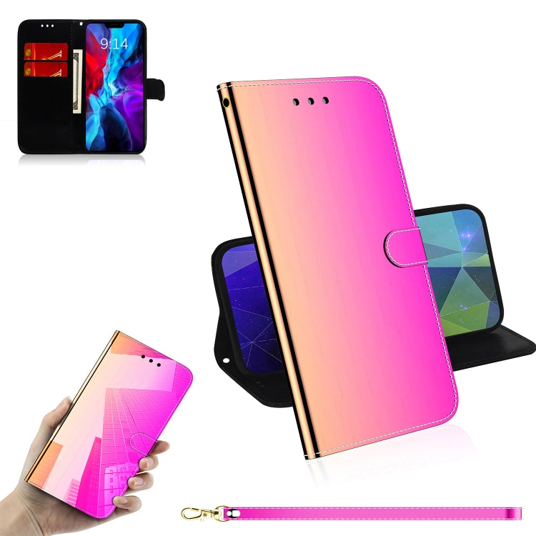 For iPhone 13 Imitated Mirror Surface Horizontal Flip Leather Case with Holder & Card Slots & Wallet & Lanyard(Gradient Color) - iPhone 13 Cases by buy2fix | Online Shopping UK | buy2fix