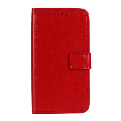 idewei Crazy Horse Texture Horizontal Flip Leather Case with Holder & Card Slots & Wallet For Tecno Spark 7P(Red) - Tecno Cases by idewei | Online Shopping UK | buy2fix