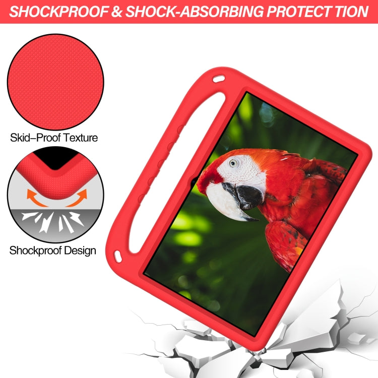 For Lenovo Tab P11 TB-J606F / Tab P11 Plus TB-J607F Portable Handle EVA Shockproof Anti Falling Protective Case with Triangle Holder(Red) - Lenovo by buy2fix | Online Shopping UK | buy2fix