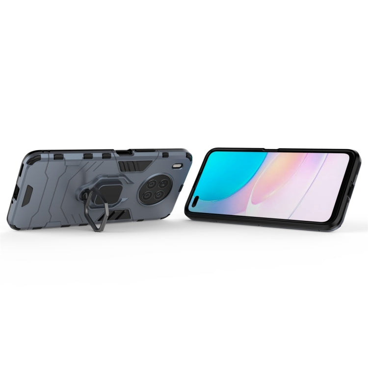 For Huawei nova 8i Foreign Version Shockproof PC + TPU Protective Case with Magnetic Ring Holder(Navy Blue) - Huawei Cases by buy2fix | Online Shopping UK | buy2fix