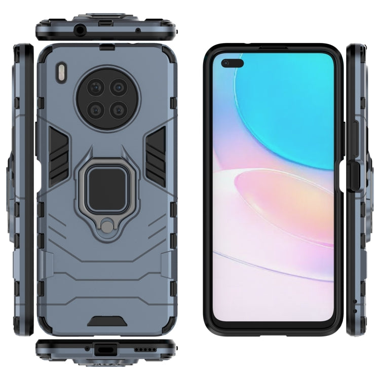 For Huawei nova 8i Foreign Version Shockproof PC + TPU Protective Case with Magnetic Ring Holder(Navy Blue) - Huawei Cases by buy2fix | Online Shopping UK | buy2fix